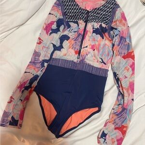 Colorful Long Sleeve Swimsuit